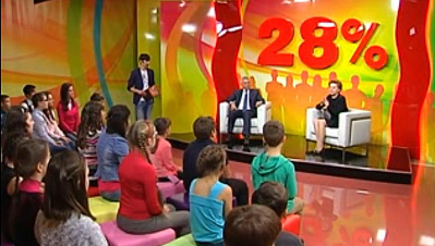 В. Алекперов и Н. Комарова в ток-шоу "28%"